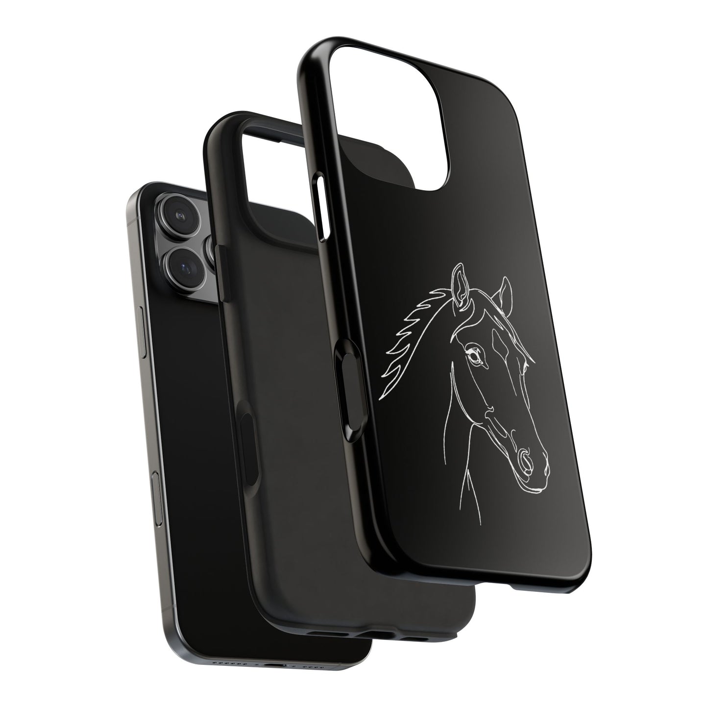 Horse Portrait Sketch - Phone Case
