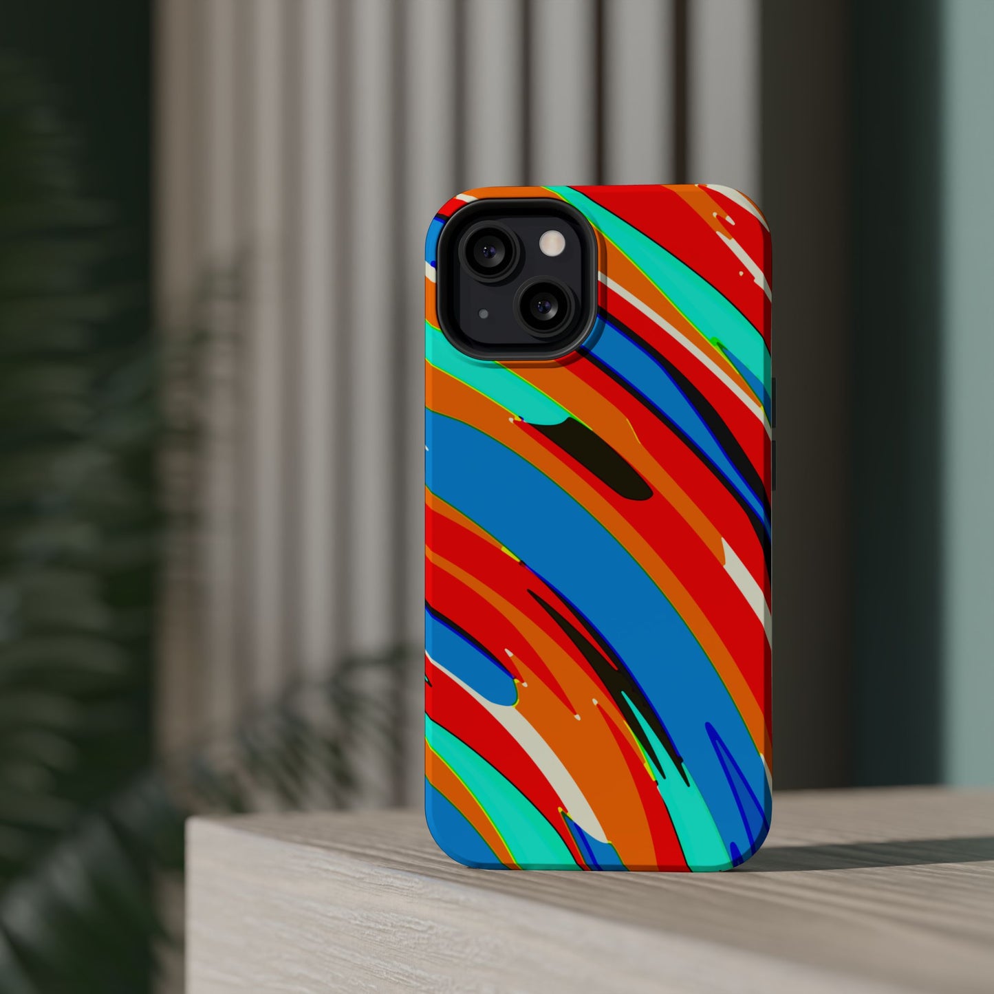 Abstract Rainbow Swirl Arc - Magnetic Phone Case