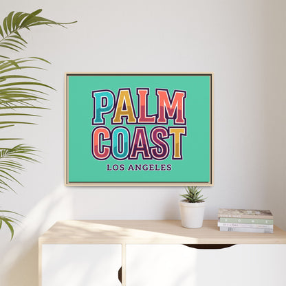 Palm Coast - Los Angeles - Framed Canvas