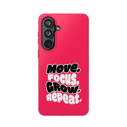 Move. Focus. Grow. Repeat. - Magnetic Phone Case