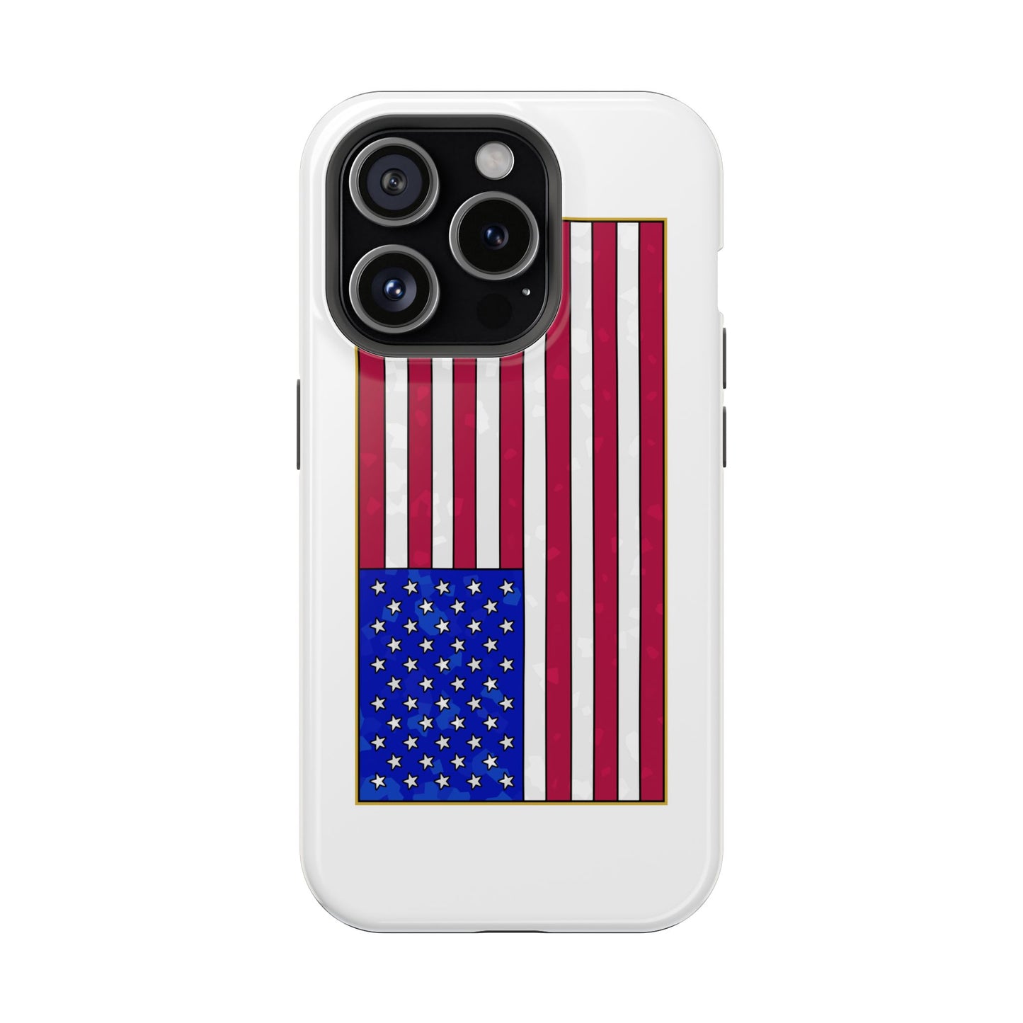 New Glory American Flag (Gold Edge Edition) - Magnetic Phone Case