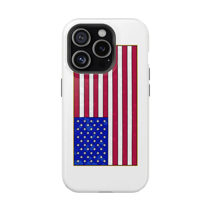 New Glory American Flag (Gold Edge Edition) - Magnetic Phone Case