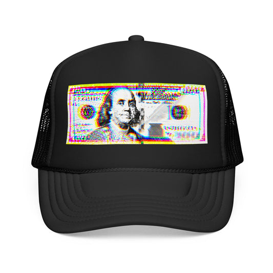100 Dollars Bill - Neon Color Explosion - Cap