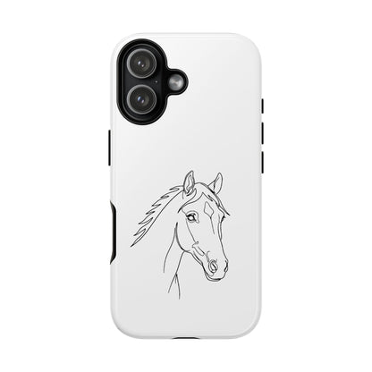 Horse Portrait Sketch - Tough Phone Case