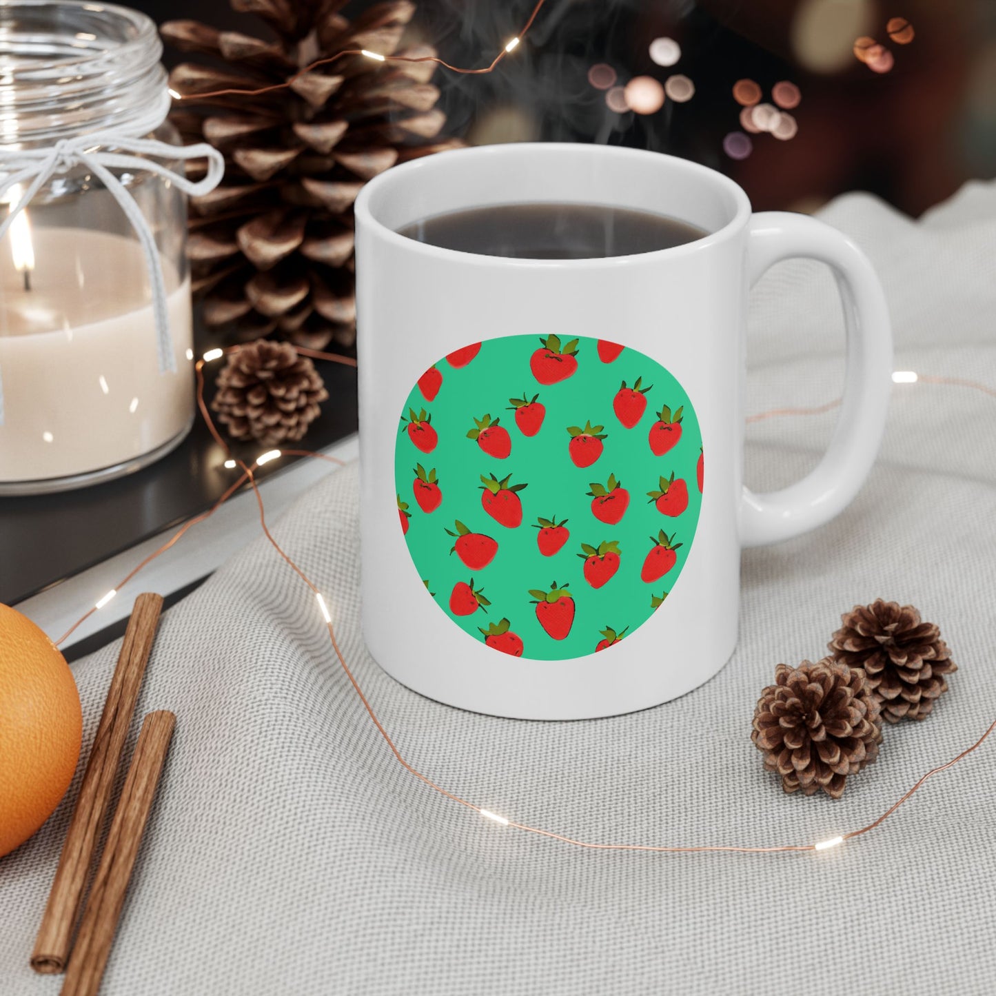 Strawberry Pattern - Mug
