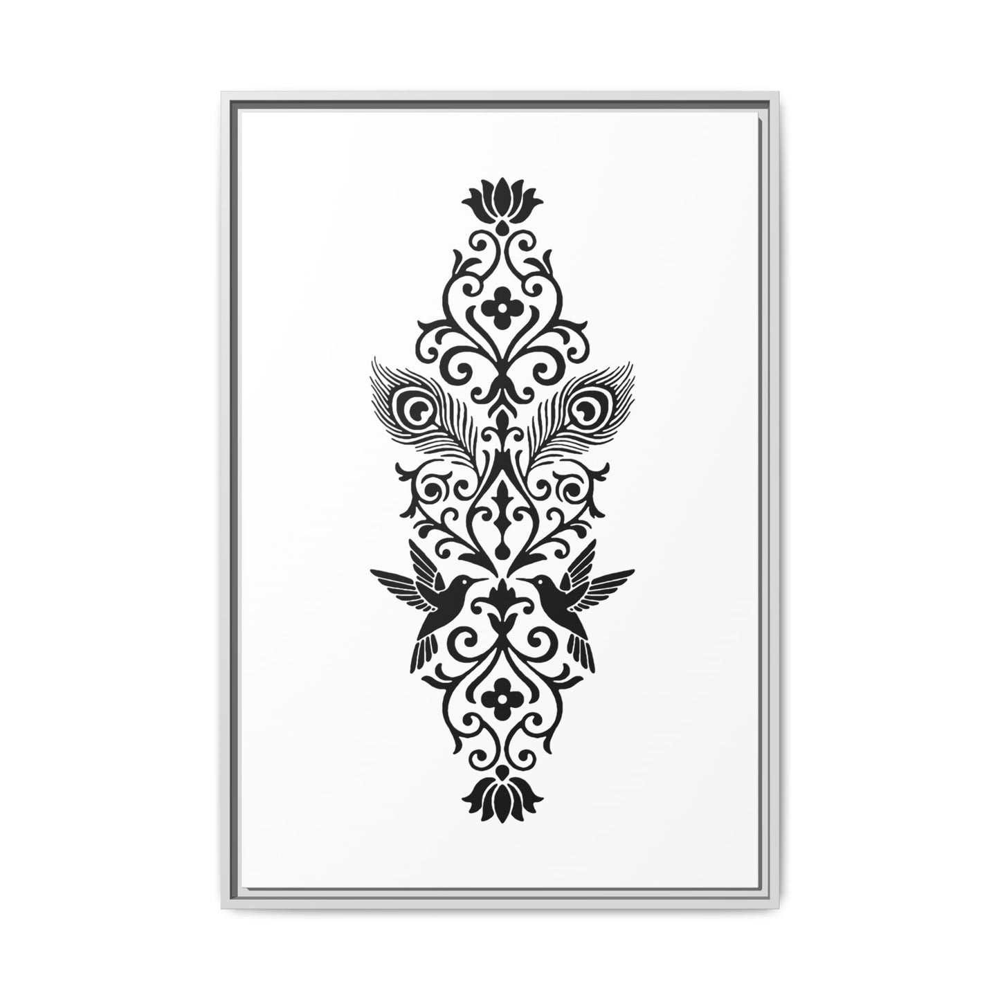 Hummingbird Soulmates - Framed Canvas