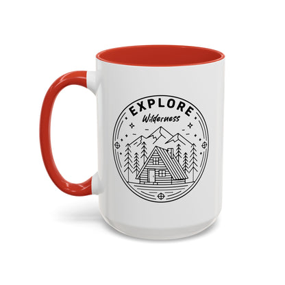 Explore Wilderness - Color Accent Mug