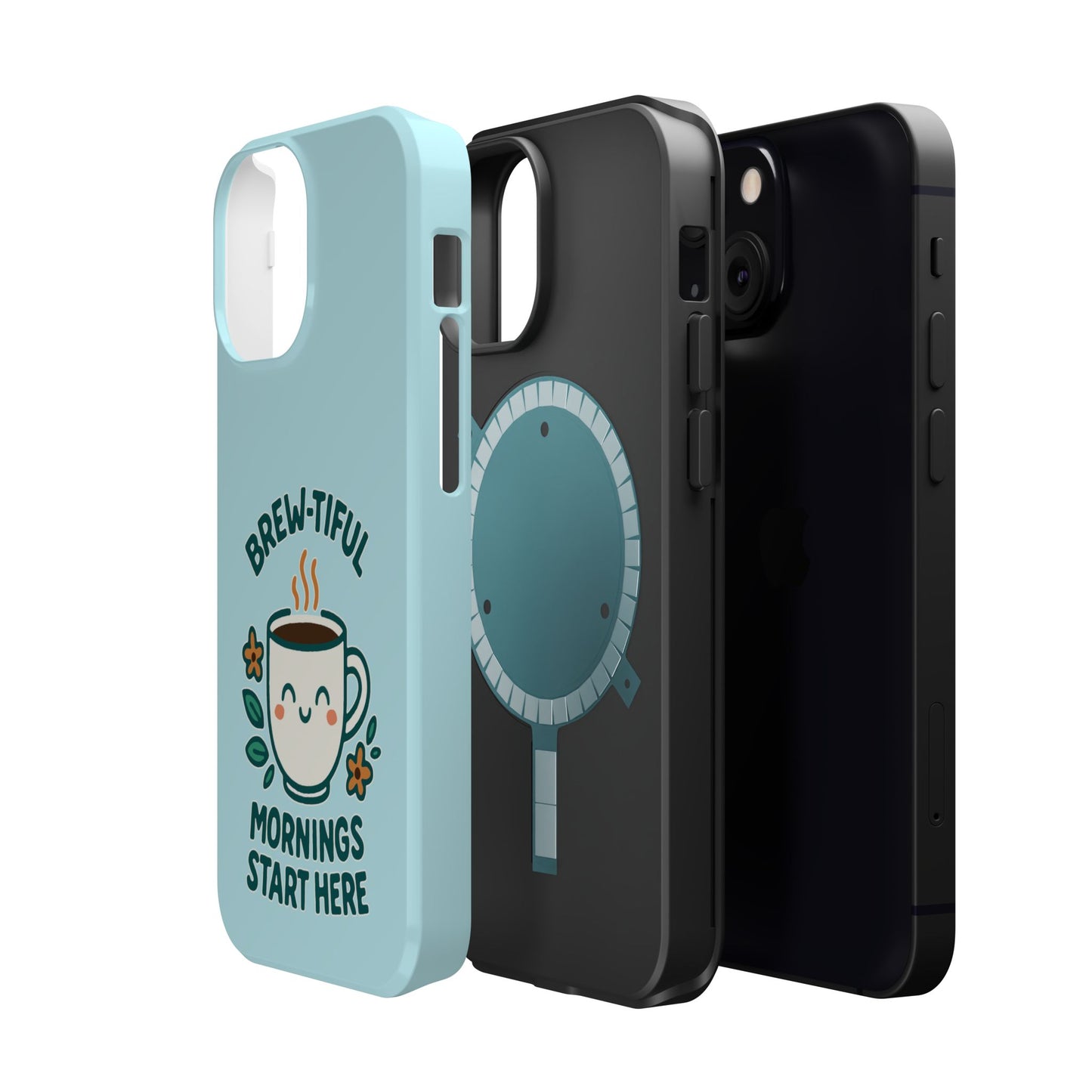 Brew-tiful Mornings Start Here - Magnetic Phone Case