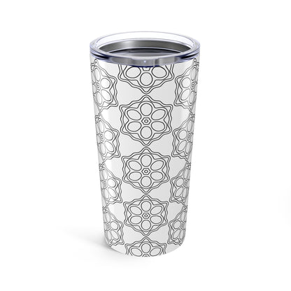Stylish 20oz Floral Pattern Tumbler, Travel Mug for Coffee & Tea Lovers, Perfect Gift for Birthdays, Weddings, and Everyday Use