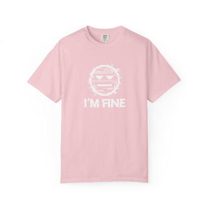 I’m Fine Glitched Smiley - T-Shirt