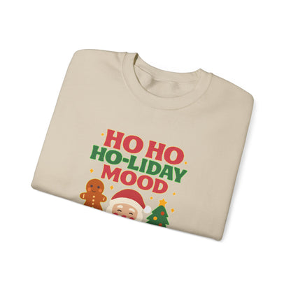Festive Holiday Sweatshirt, Christmas Crewneck, Cozy Winter Gift, Unisex Sweatshirt, Seasonal Apparel, Ho Ho Ho-liday Mood
