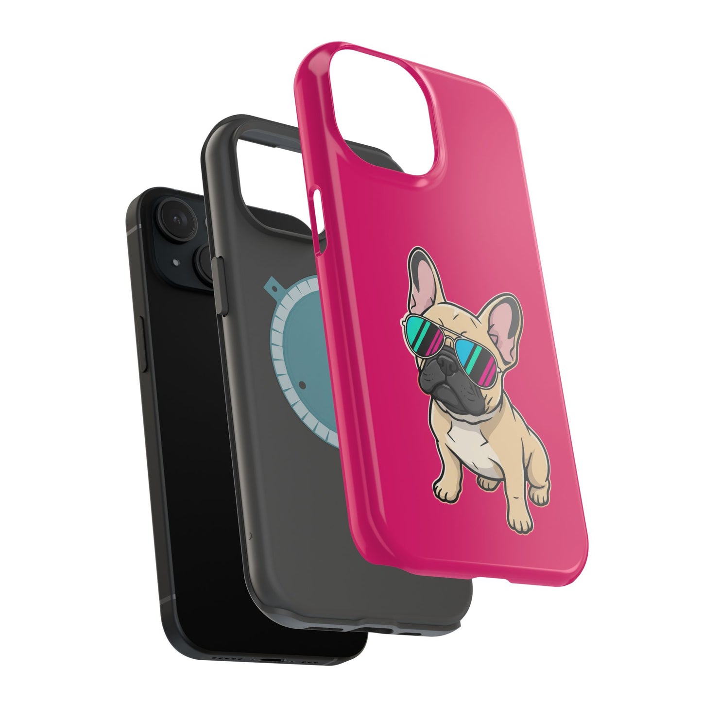 French Bulldog with Sunglasses - Magnetic Phone Case