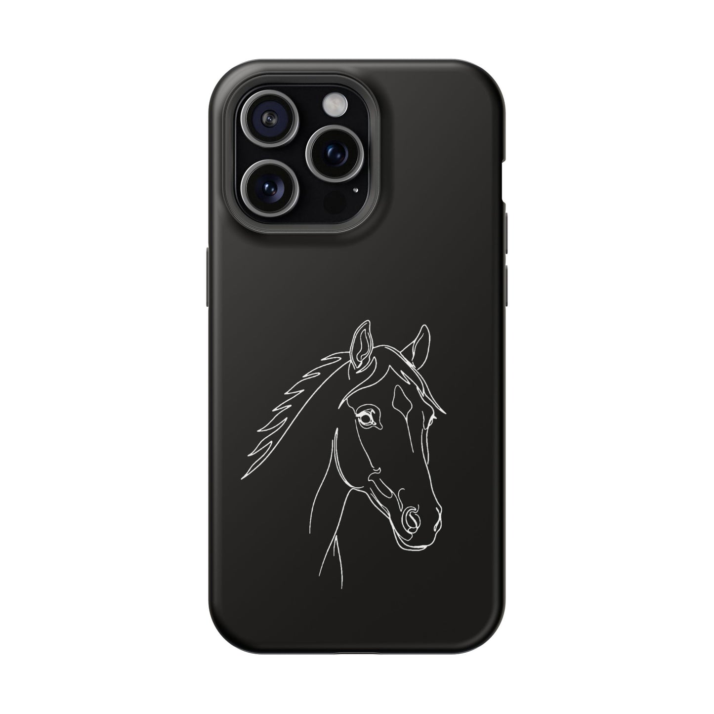 Horse Portrait Sketch - Magnetic Phone Case