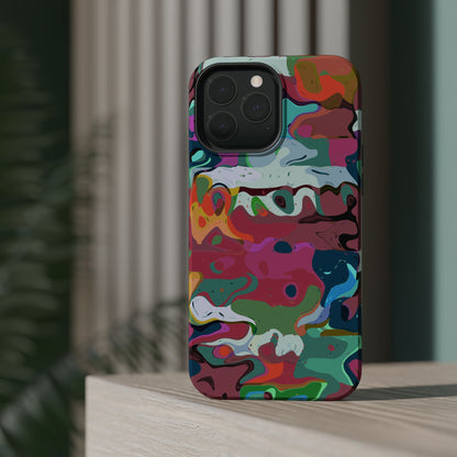 Colorful Abstract Marble - Magnetic Phone Case