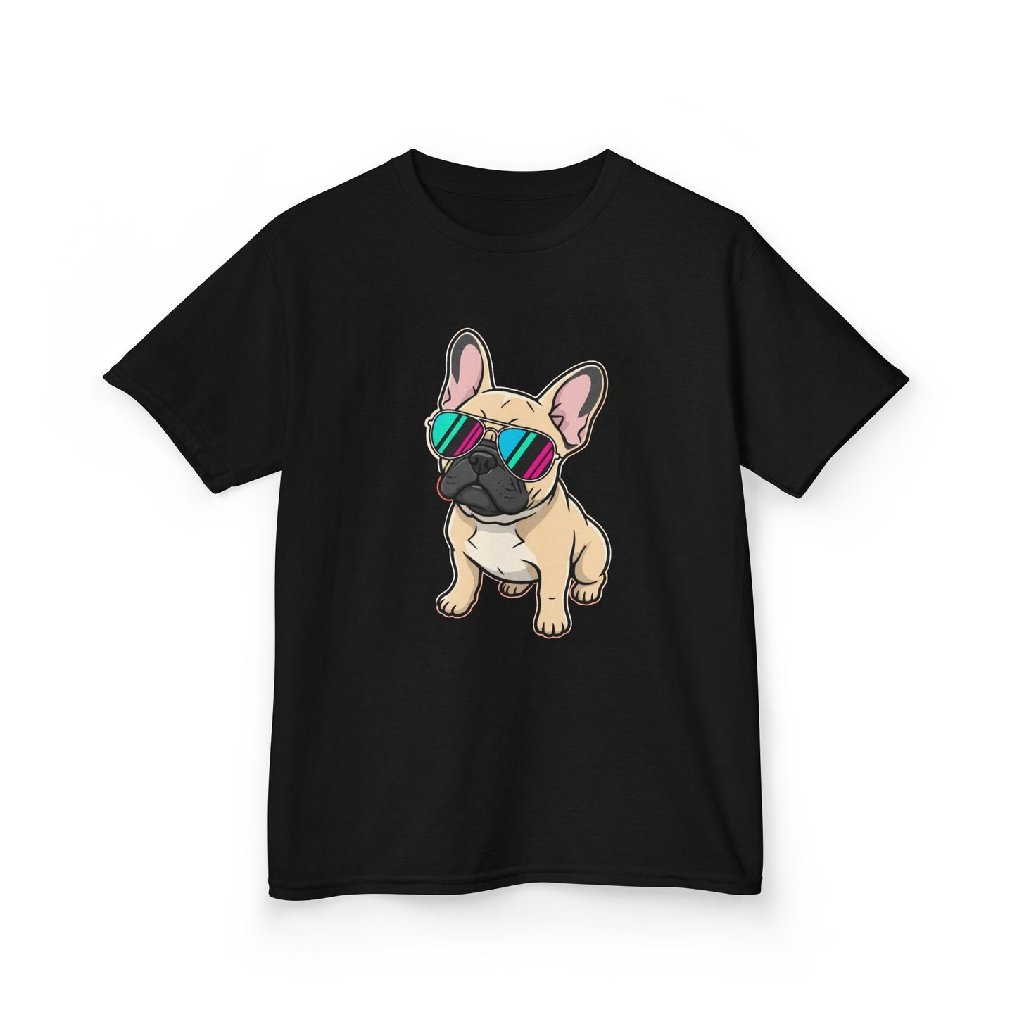 French Bulldog with Sunglasses - Kids Tee