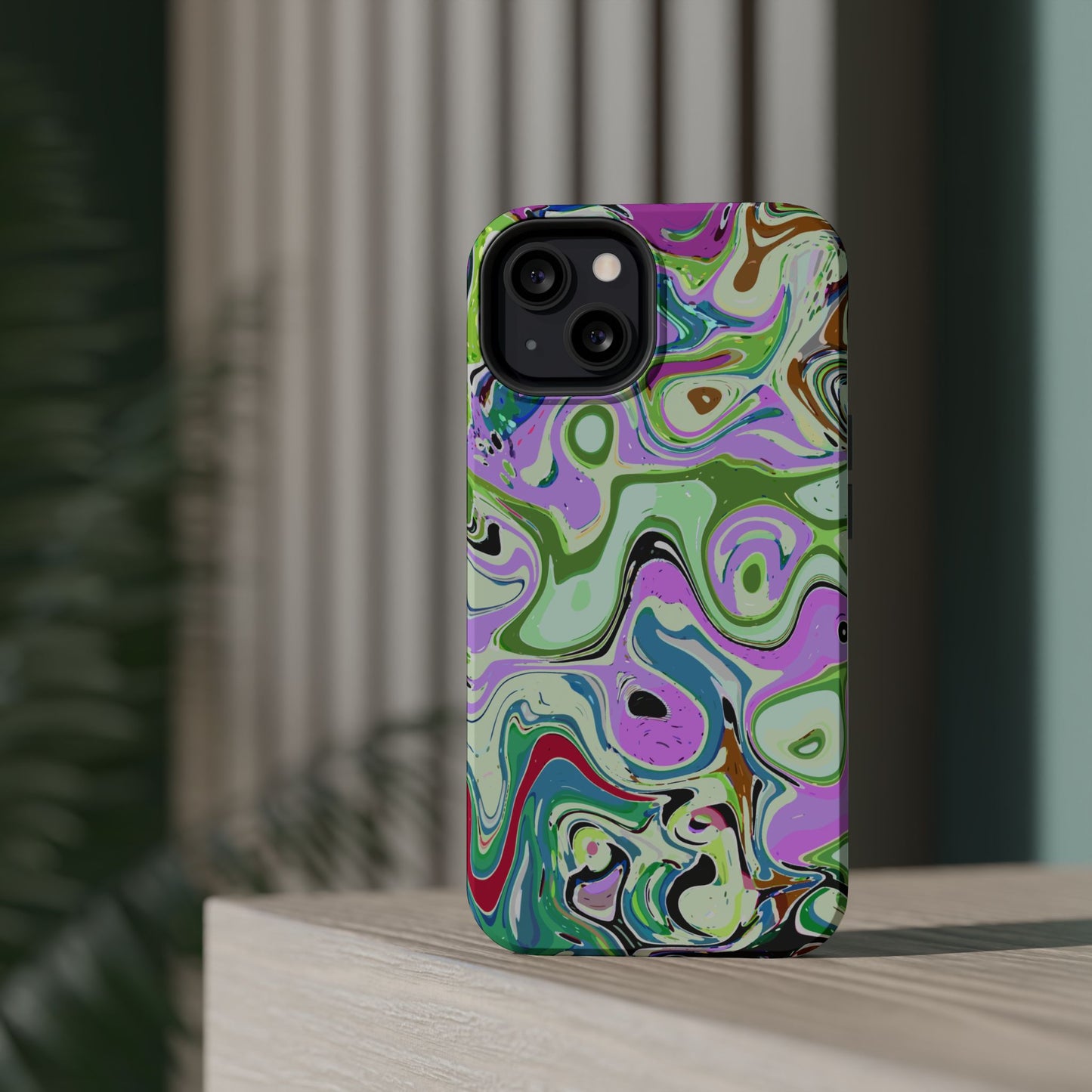 Vibrant Multi‑Color Swirl - Magnetic Phone Case