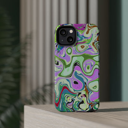 Vibrant Multi‑Color Swirl - Magnetic Phone Case
