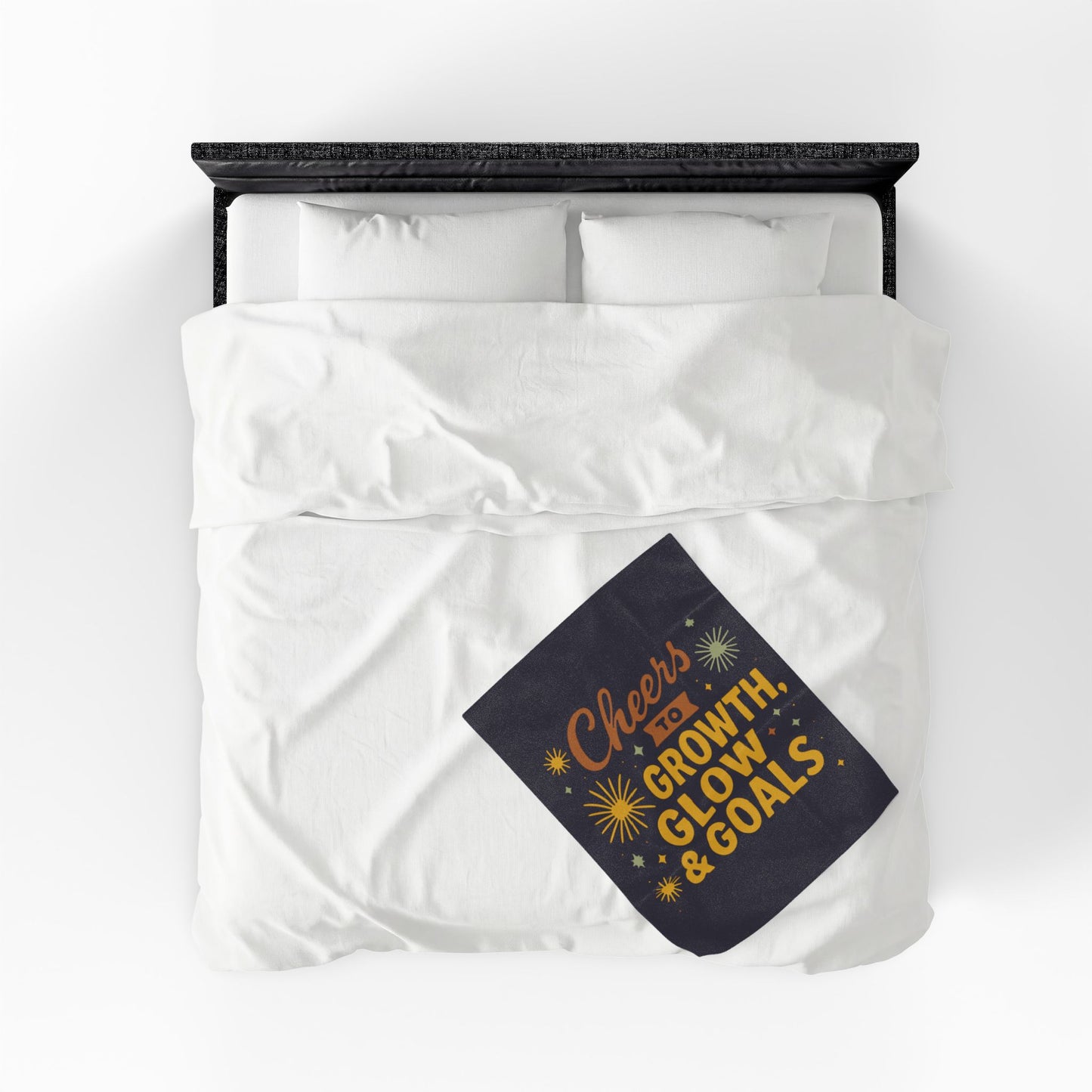 Cheers to Growth, Glow & Goals - Plush Blanket
