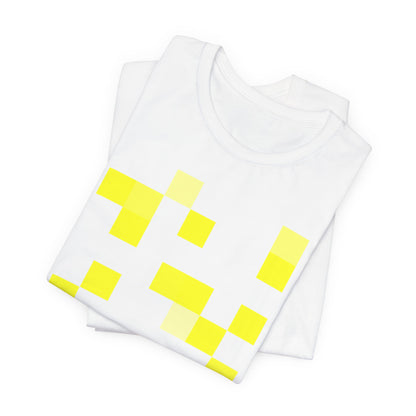 Yellow Pixel Grid - T‑Shirt