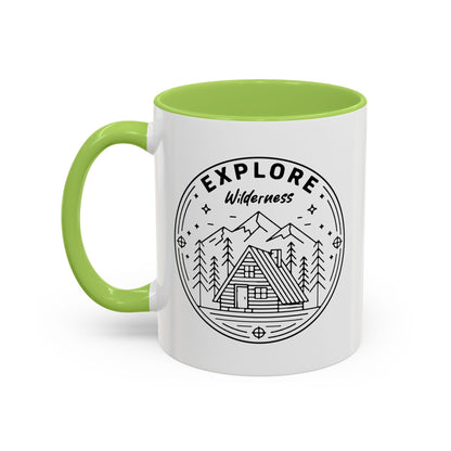 Explore Wilderness - Color Accent Mug