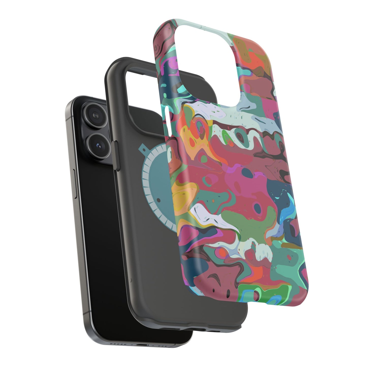 Colorful Abstract Marble - Magnetic Phone Case