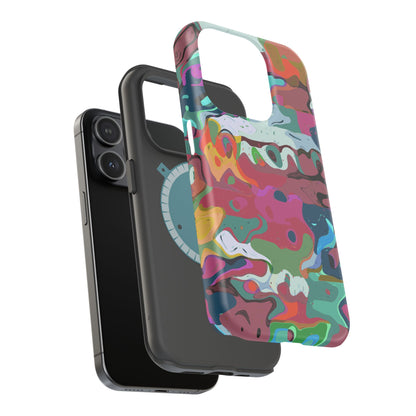 Colorful Abstract Marble - Magnetic Phone Case