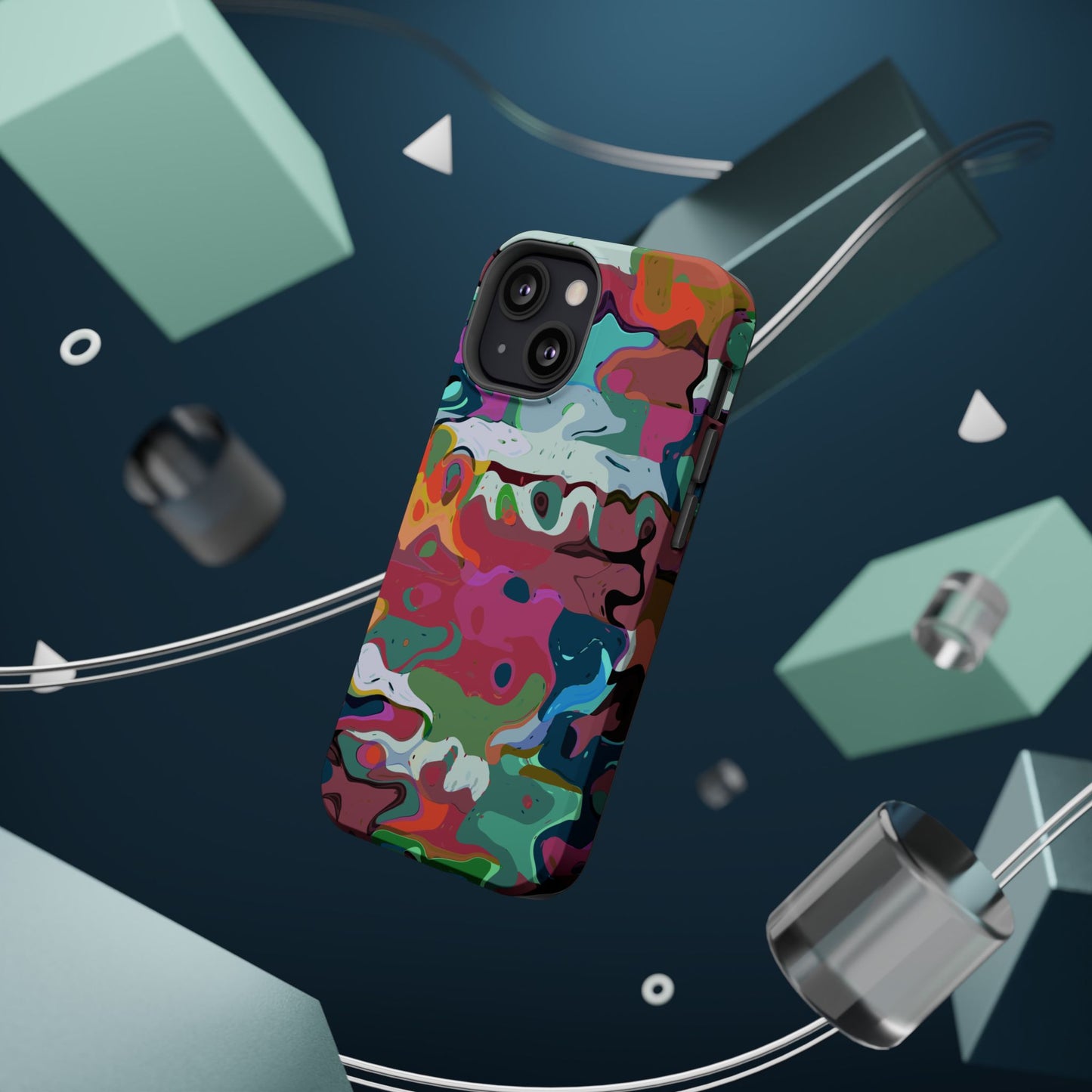 Colorful Abstract Marble - Magnetic Phone Case