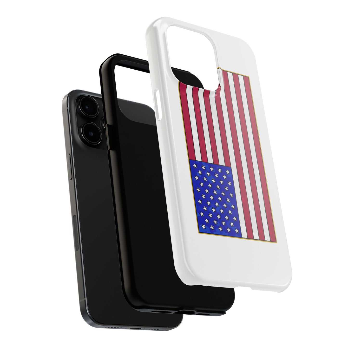 New Glory American Flag (Gold Edge Edition) - Phone Case