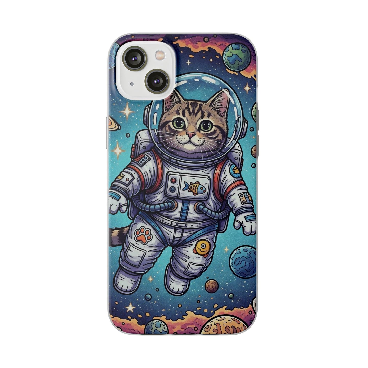 Astronaut Cat - Flexi Phone Case
