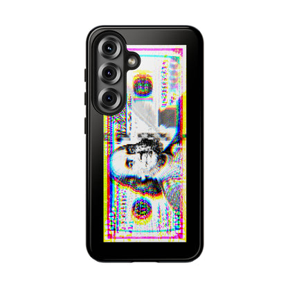 100 Dollars Bill - Neon Color Explosion - Phone Case