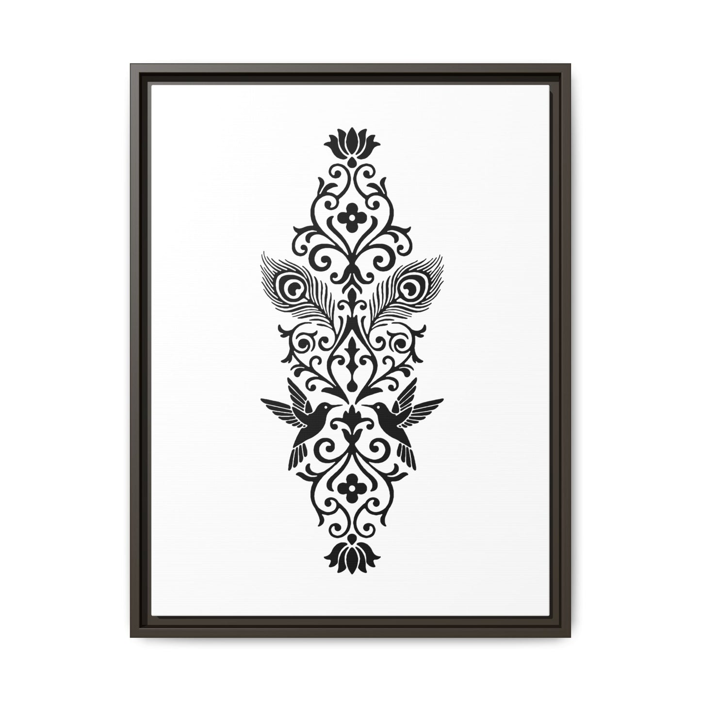 Hummingbird Soulmates - Framed Canvas