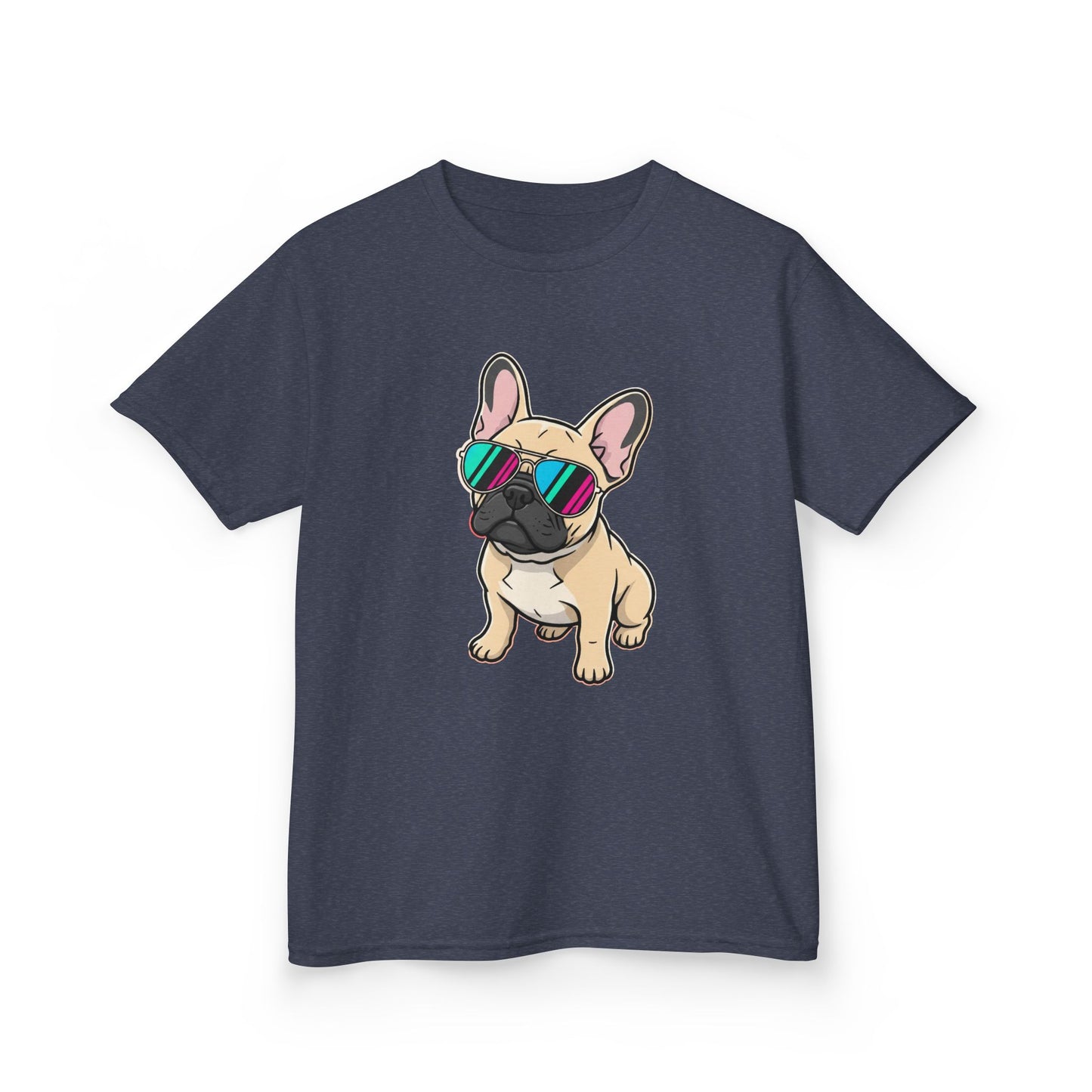 French Bulldog with Sunglasses - Kids Tee