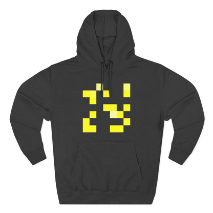 Yellow Pixel Grid - Hoodie