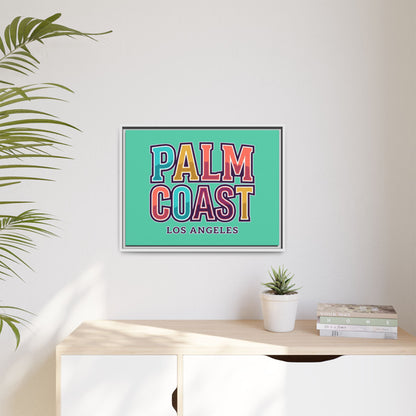 Palm Coast - Los Angeles - Framed Canvas