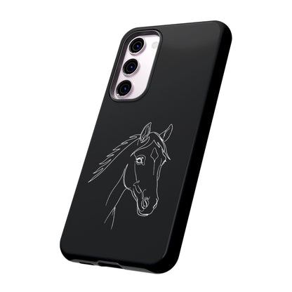 Horse Portrait Sketch - Tough Phone Case