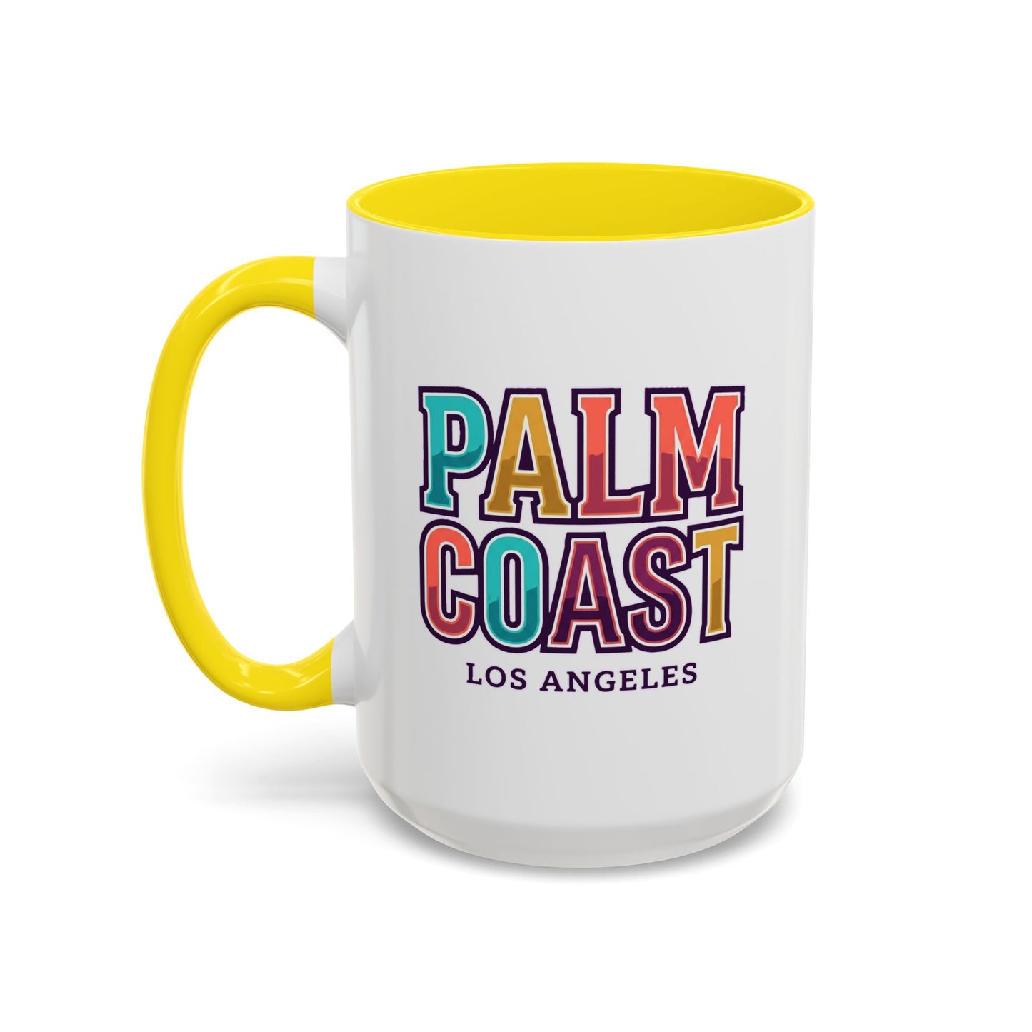 Palm Coast - Los Angeles - Color Accent Mug