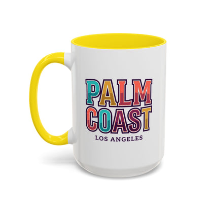 Palm Coast - Los Angeles - Color Accent Mug