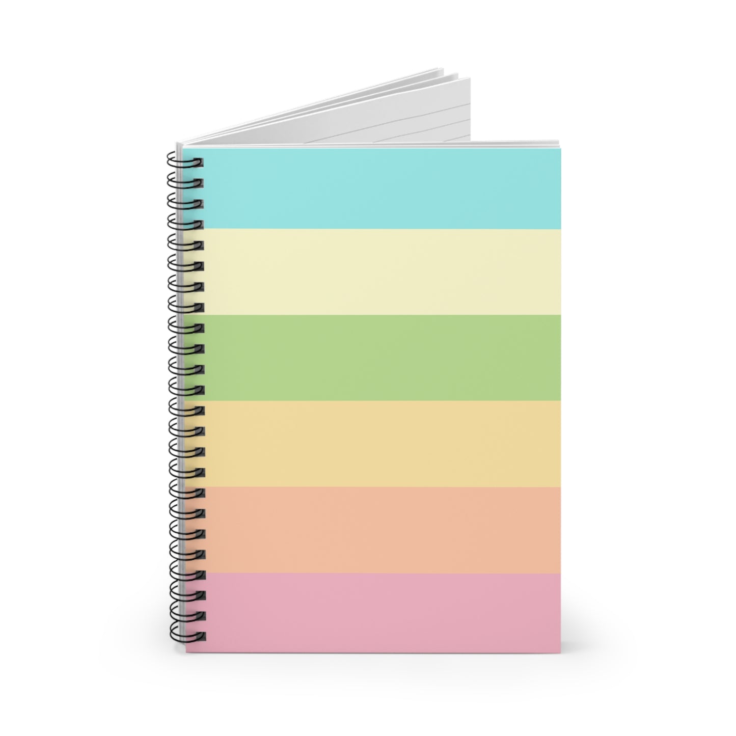 Pastel Stripes - Spiral Notebook