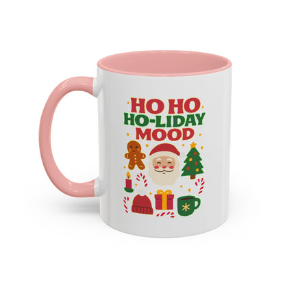 Ho Ho Ho-liday Mood - Color Accent Mug