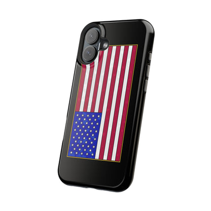 New Glory American Flag (Gold Edge Edition) - Magnetic Phone Case