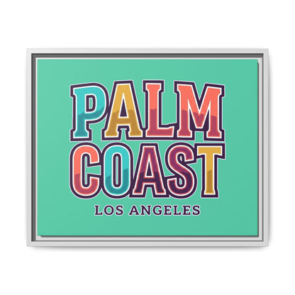 Palm Coast - Los Angeles - Framed Canvas