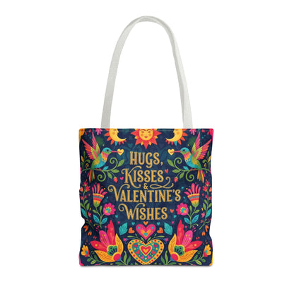 Hugs, Kisses & Valentine's Wishes - Tote Bag