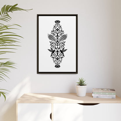 Hummingbird Soulmates - Framed Canvas