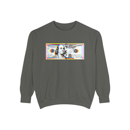 100 Dollars Bill - Neon Color Explosion - Sweatshirt