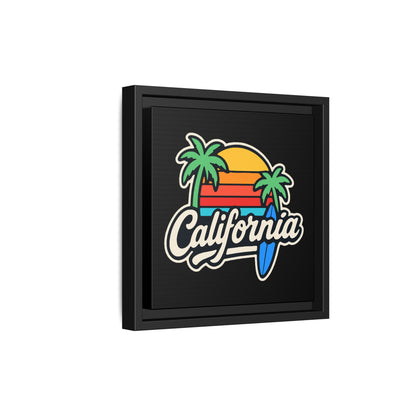 California Surf Vibes - Framed Canvas