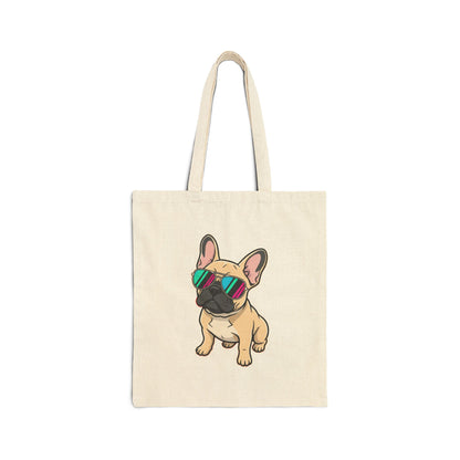 French Bulldog with Sunglasses - Tote Bag