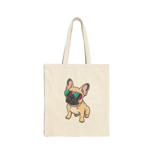 French Bulldog with Sunglasses - Tote Bag
