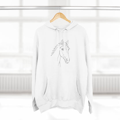 Horse Portrait Sketch - Hoodie