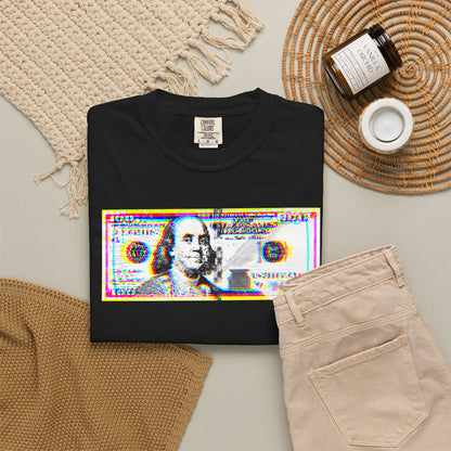 100 Dollars Bill - Neon Color Explosion - T-Shirt