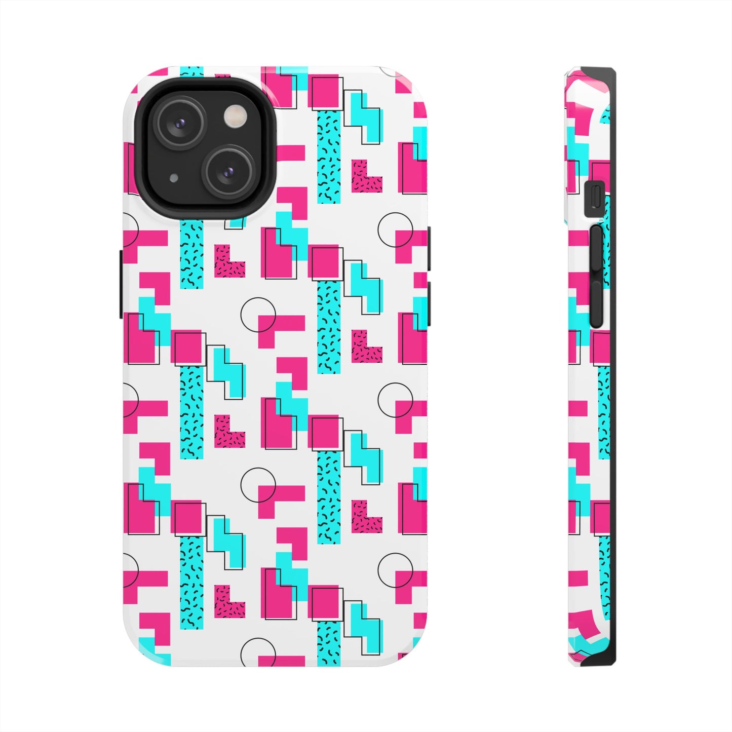 Retro Geometric Vibes - Phone Case